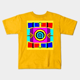 Spiral arrow and target Kids T-Shirt